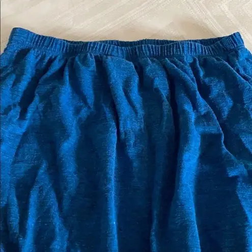 Lucky Brand  Blue Shorts Strapless Romper Cover Up