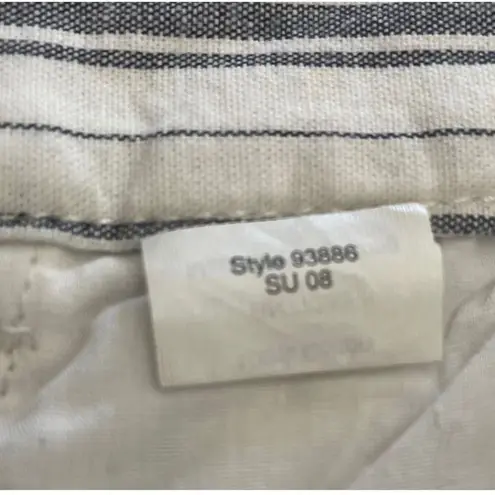 J crew white and blue stripe city fit shorts Size undefined