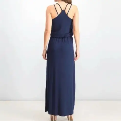 PaperMoon  Wendilyn Knit Maxi Dress in Navy Blue - size small