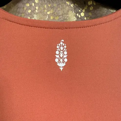 Free People  Movement Twilight Onesie Yoga Dance Peach Orange XL