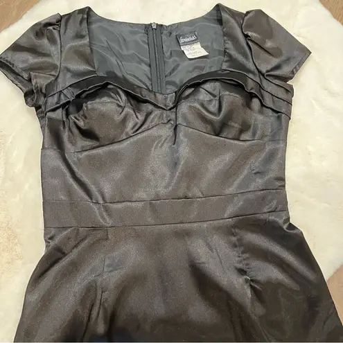 Frederick's of Hollywood Frederick’s of Hollywood Black Satin Bodycon Dress Size 2