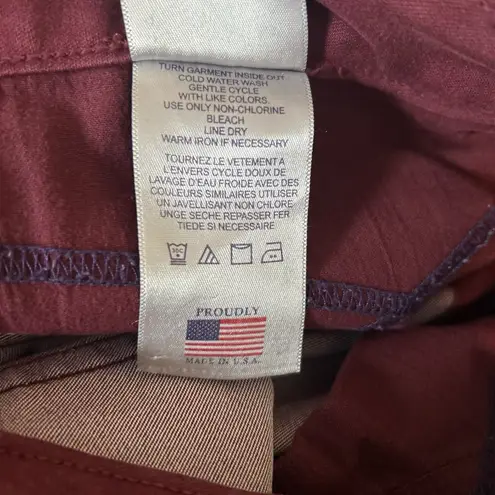 NYDJ Legging Jeans Women's 6 Burgundy Red Straight Jegging Stretch Soft USA