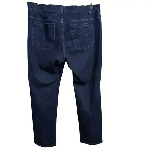 Soft Surroundings Dark Blue Straight Leg Jeans 14P