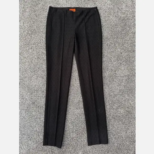 Missoni Black Lace Zig Zag Pattern Semi-Sheer Slim Pants Size 40 XS/S