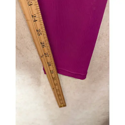 Athleta  Elation Ribbed Legging High Waist Purple Fuschia XL/T Yoga Workout Pants