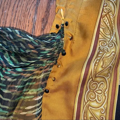 Salvatore Ferragamo NEW Cynthia Rose Silk Scarf Dress size Small