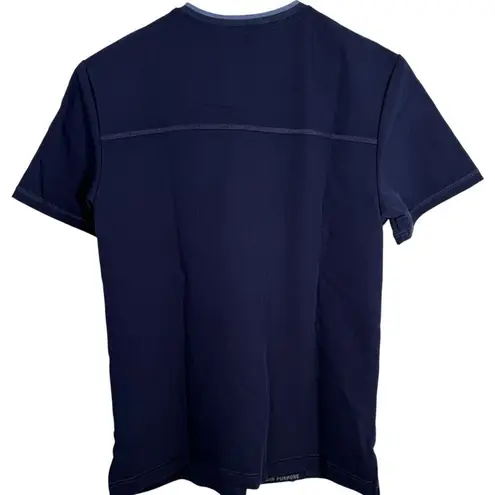 Jaanuu Women's 2-Pocket Scrub Top Navy NWOT Sz XS