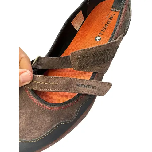 Merrell Women's Albany Mary Jane Suede Earthy Hiking Slip On Shoes Size 10