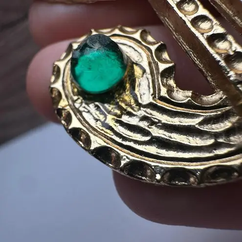 Large Money Dollar Sign Brooch Pin Gold Tone Multi Color