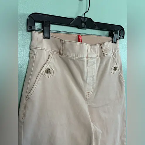 Spanx Womens  Stretch Twill Wide Leg Cropped Pant Pale Pink And Green Bundle Sz S thumbnail 3