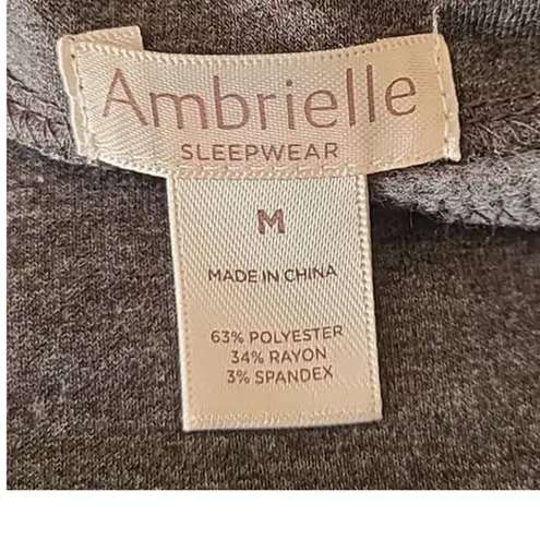 Ambrielle Women's Long Sleeve Funnel Neck Pajama Top