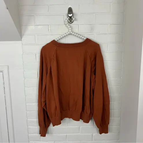 Christy Dawn Rust Burnt Orange Knit Sonny Sweater Size XL