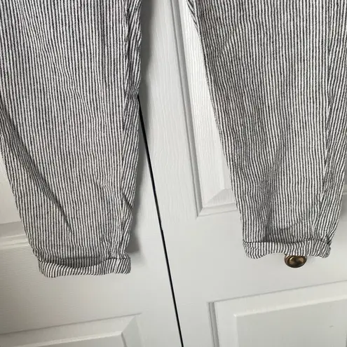 J. Crew Factory Striped linen