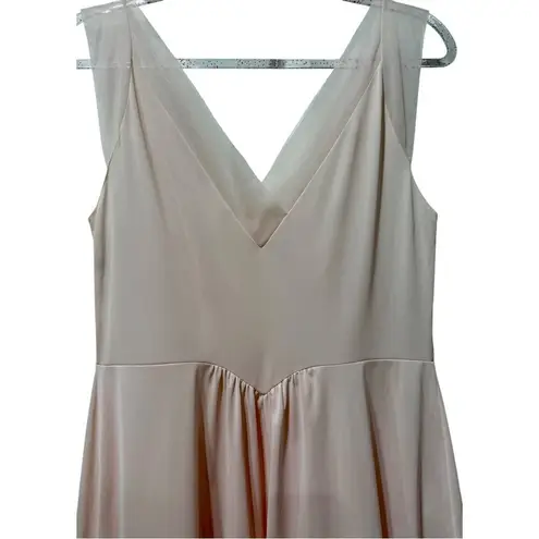 Vanity Fair RARE VTG 50s Embroidered Chiffon Nightgown Sheer Pink Slip 36 M - Image 3