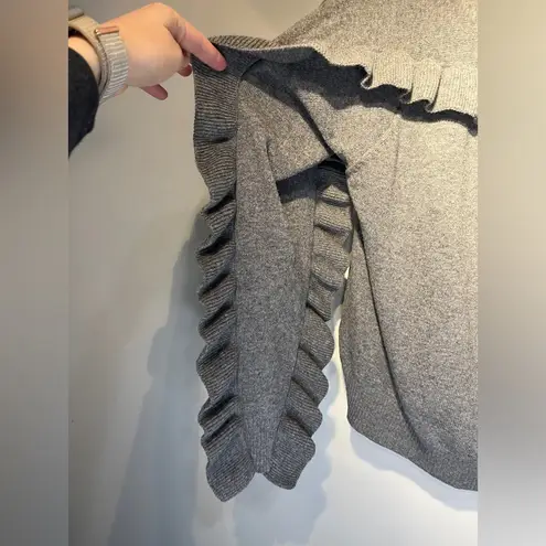 See By Chloe See By Chloé Ruffle Sleeve Virgin Wool Sweater Sz 6 Grey