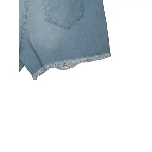 Kenzie Women Jeans True Vintage Denim Shorts Cut Off Ram Hem High Rise 2/26 NWT Blue Size 6