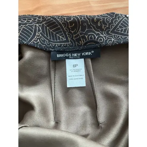 Briggs New York 2PC Suite Skirt 6P Jacket PS Padded Shoulder Button Long Sleeve