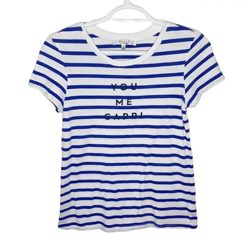 Milly x Design Nation you me Capri striped t-shirt size XS