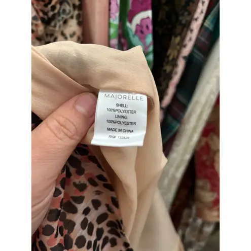 Majorelle Jasmina Leopard Midi Dress Size Large