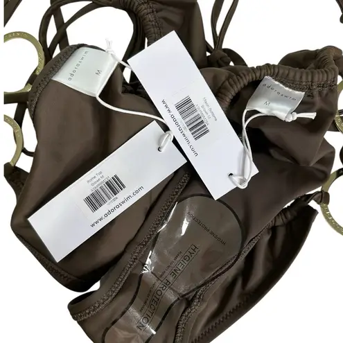 ADORA SWIM Rome Top & Maiori Bottom, Brown, Medium Brown