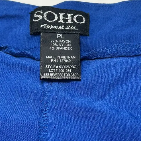 Soho Blue Shorts Button Accents Size Petite L