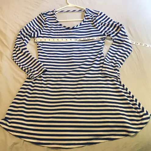 Eunice Lai Blue and White striped Dress Size M
