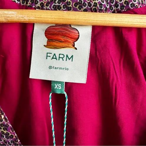 Farm Rio NWT Pink Floral Glam Scarf Maxi Dress