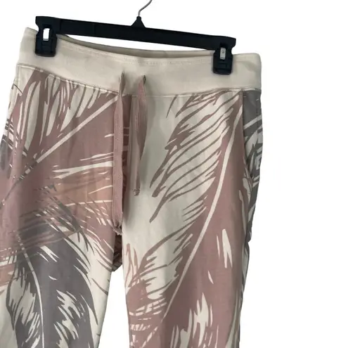 Juvia Women's Size XS Tropical Pink Soft Loungewear Sweat Pants