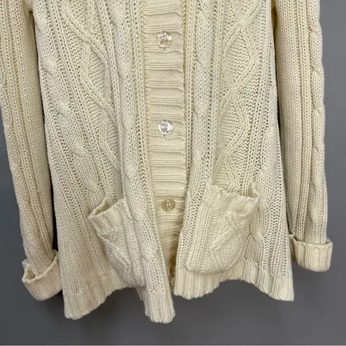 Vintage Cardigan Sweater Cream Off