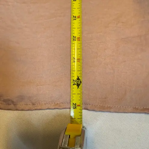 Violet+Claire Ruffle Sleeve Flowy Blouse Top M Pink Satin Sheen Trendy Work #