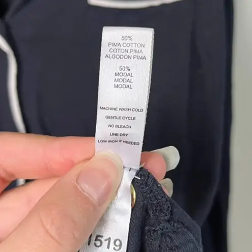 Cosabella Navy Blue Long Sleeve & Pant Pajama Set Women's Small