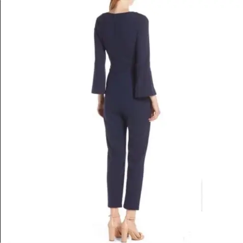 Ali & Jay NWT navy blue split sleeve ponte knit jumpsuit