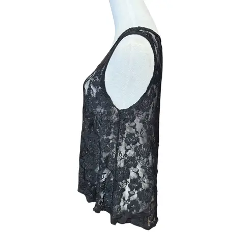 Philosophy  Black Lace and Sequin Tank Top (M) EUC