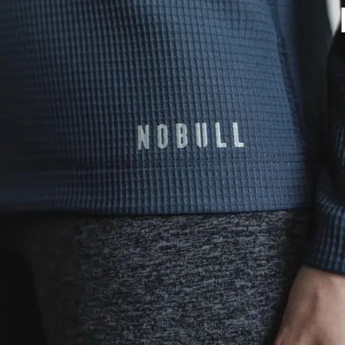 Nobull NWT V-Neck Long Sleeve Waffle Women's Sweatshirt - Small - Navy Blue