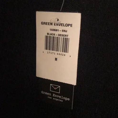 Green envelope black sweater medium NWT thumbnail 5