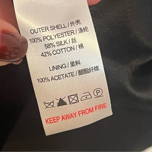 Reiss BLACK AND CREAM BODY HUGGING STRAPLESS SIZE 8