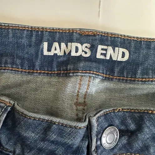 Lands End Light Blue Size 12 Curvy Bootcut Jeans W 31.5 And 29" Inseam Mid Rise