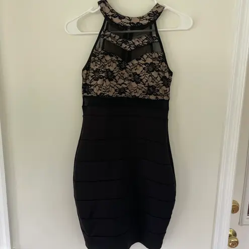 Emerald Sundae Black Lace Dress