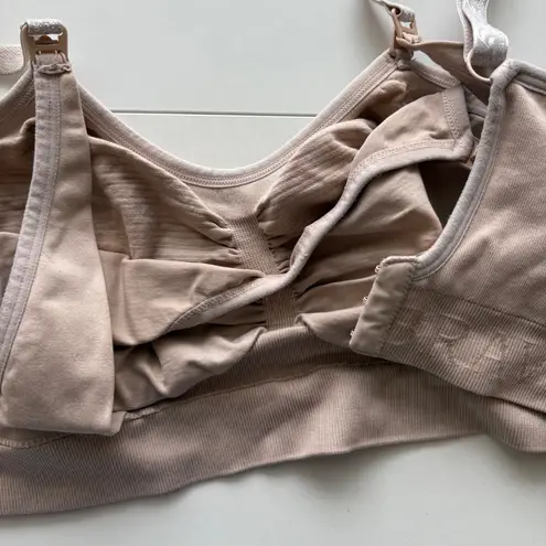 Kindred Bravely Sublime Nursing Sleep Bra Beige Maternity Nursing Support Medium Tan