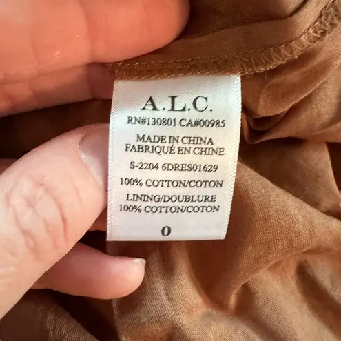 ALC Frank NEW A.L.C. Lucia Dress Bronze Tone Multi