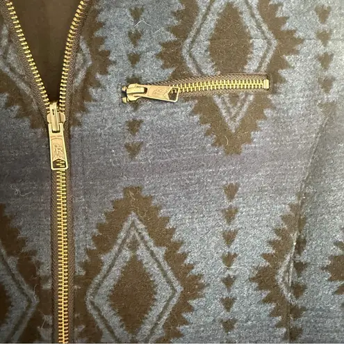 Powder River Outfitters Women’s Blue and Black Patterned Vest 2XL Size 2X