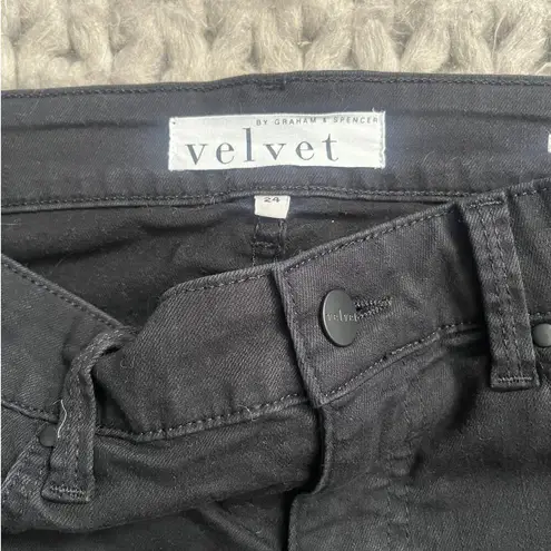 Velvet by Graham and Spencer Jenny boyfriend jean tar size 24 Black