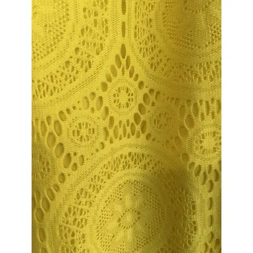 Tacera Women's Embroidery Lace Lined Yellow Dress Sz 2X Summer Vacation Vibrant - Image 2