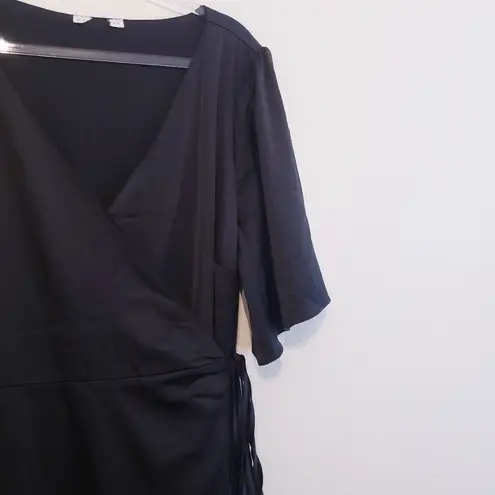 Baltic Born Vara Satin Maxi Wrap Dress Short Sleeve New Without Tags