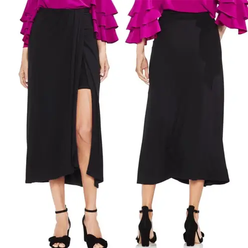 Vince Camuto Twist Tie Front Maxi Skirt Black MEDIUM thumbnail 2