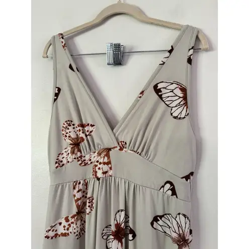 Earthbound  Trading Co Butterfly Print Empire Waist Knit Dress Size Large - Image 3