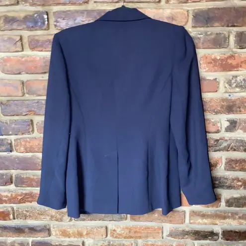 INC International Concepts Navy Blue Single Button Blazer Jacket Size 4P Petite