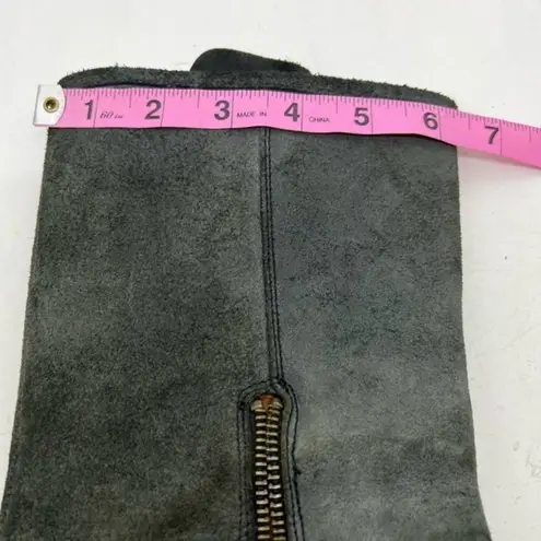 Fiorentini + Baker Mike moto Boot green pull on adjusable buckles sz 36.5 US 6.5