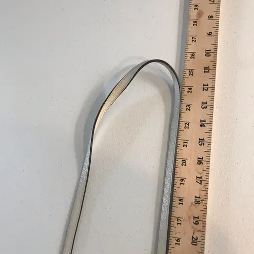 Michael Kors  leather mini crossbody jet bag in cream with rose gold accent purse