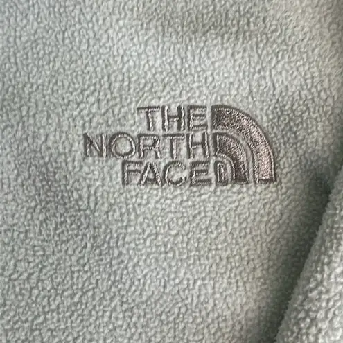 The North Face  light green fleece zip up jacket